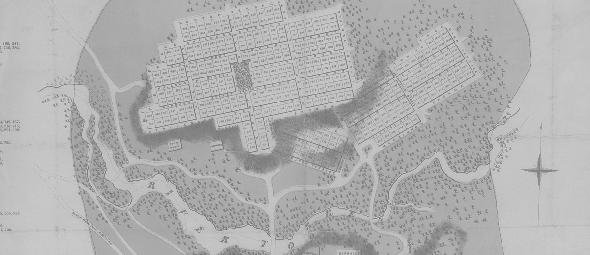 Image: sepia city map