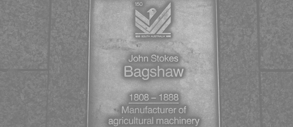 Image: John Stokes Bagshaw Plaque