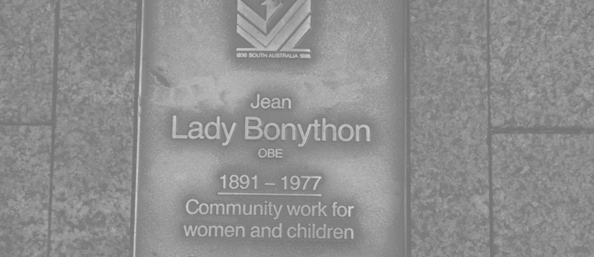 Image: Lady Jean Bonython Plaque