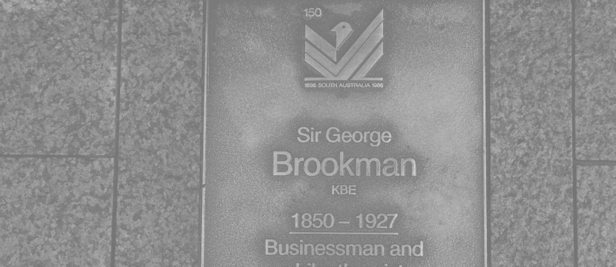 Image: Sir George Brookman Plaque