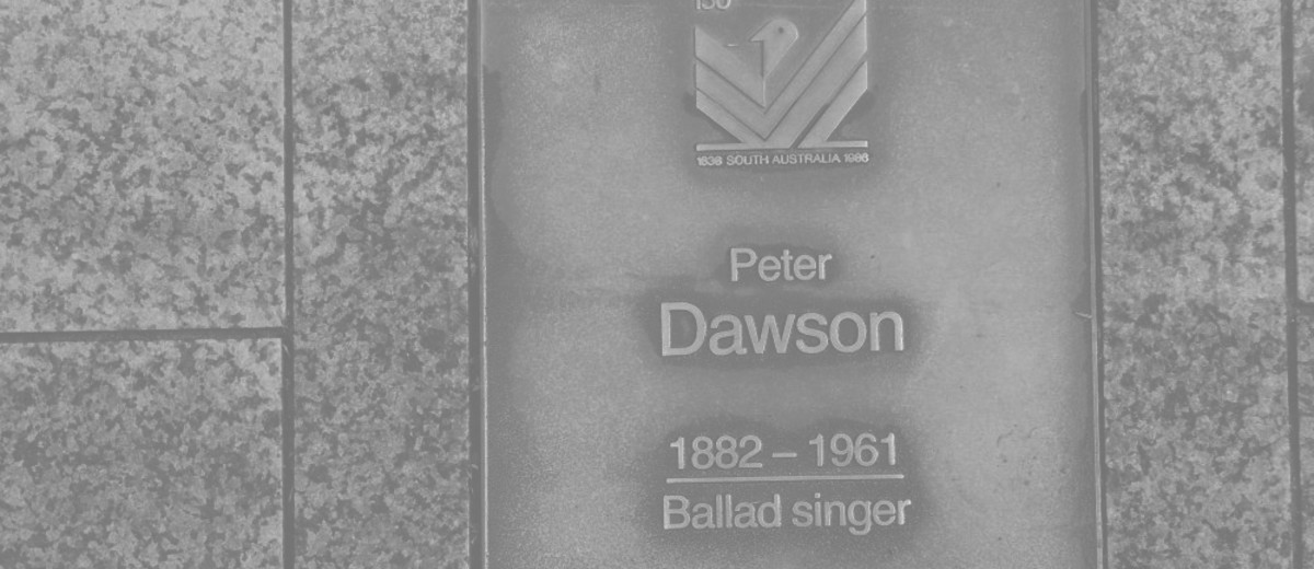 Image: Peter Dawson Plaque