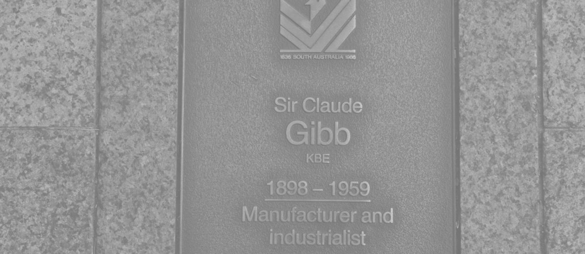 Image: Sir Claude Gibb Plaque