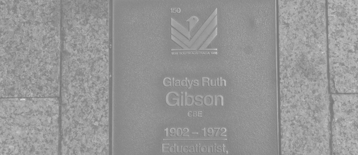 Image: Gladys Ruth Gibson Plaque