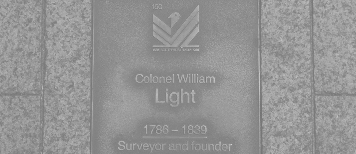 Image: Colonel William Light Plaque 