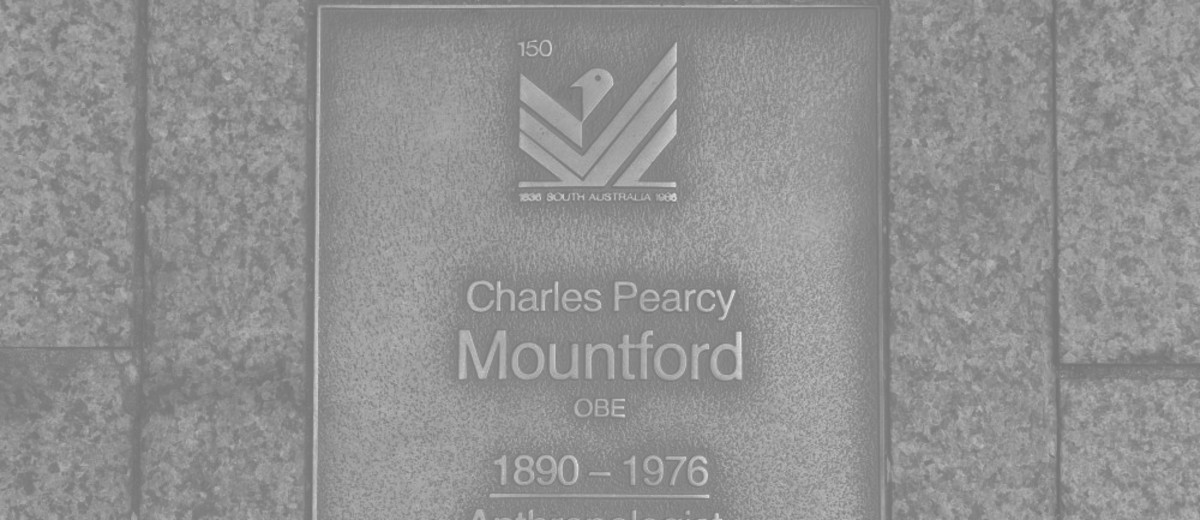 Image: Charles Pearcy Mountford Plaque 