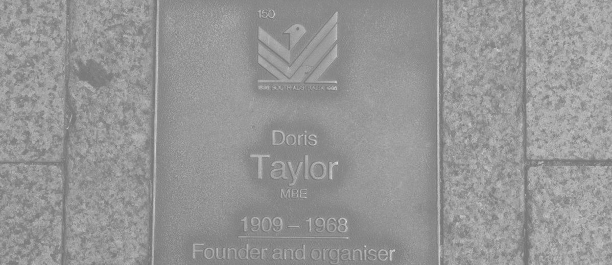 Image: Doris Taylor Plaque 