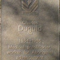 Jubilee 150 walkway plaque of Charles Duguid