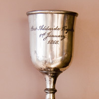 Image: engraved silver cup