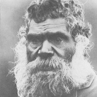 Image: Black and white photograph of an Aboriginal man